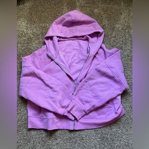Lululemon cropped full zip scuba